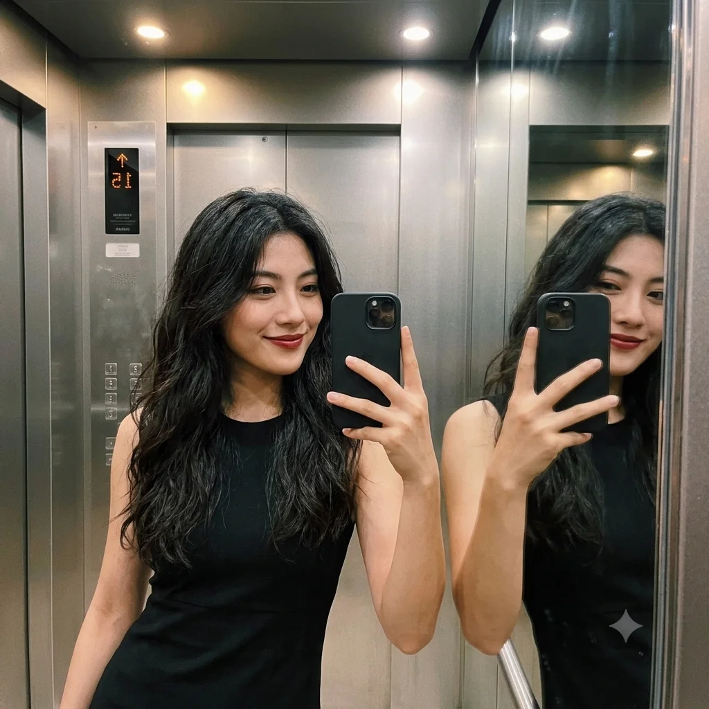 Elevator selfie prompt free