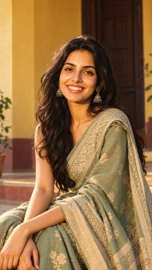 Womens saree prompt